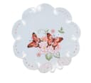 texpot Tischdecke Tischtuch Stickerei Schmetterling Ecru Bild 2