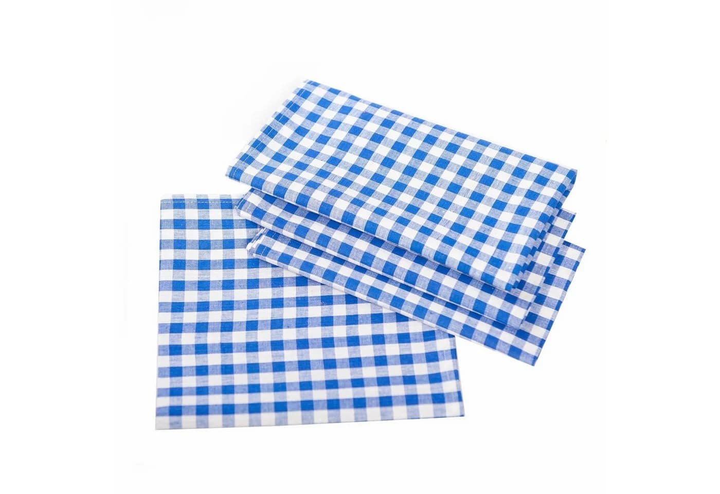 texpot Tischdecke kariert Landhausstil Bauernkaro 100% Baumwolle Blau-Weiß - Bild 2