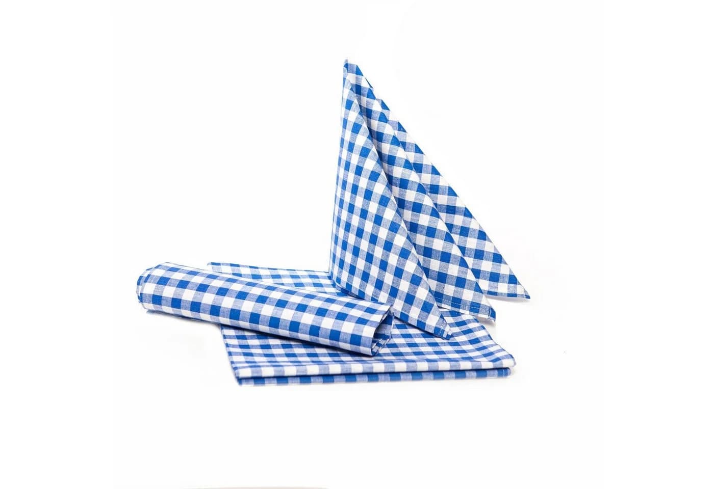 texpot Tischdecke kariert Landhausstil Bauernkaro 100% Baumwolle Blau-Weiß - Bild 4