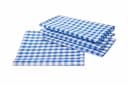 texpot Tischdecke kariert Landhausstil Blau-Weiß 100% Baumwolle Bild 1