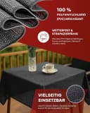 texpot PVC Gartentischdecke Grau Weichschaum Bild 5