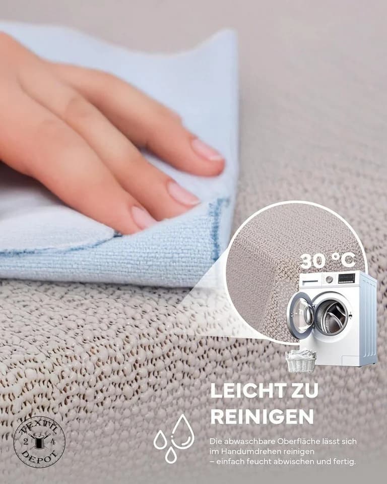texpot Gartentischdecke PVC Schaum Beige Wetterfest - Bild 4