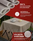 texpot Gartentischdecke PVC Schaum Beige Wetterfest Bild 5