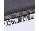texpot Tischdecke mit Fransen Schwarz PVC wetterfest Bild 2