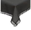 texpot Tischdecke mit Fransen Schwarz PVC wetterfest Bild 3