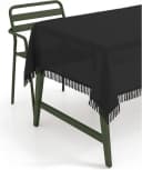 texpot Tischdecke mit Fransen Schwarz PVC wetterfest Bild 5
