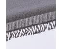 texpot Tischdecke mit Fransen Dunkelgrau PVC wetterfest Bild 1
