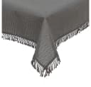 texpot Tischdecke mit Fransen Dunkelgrau PVC wetterfest Bild 3