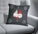 texpot Kissenhülle 40x40 cm Wichtel Stickerei Winter Weihnachten Bild 1