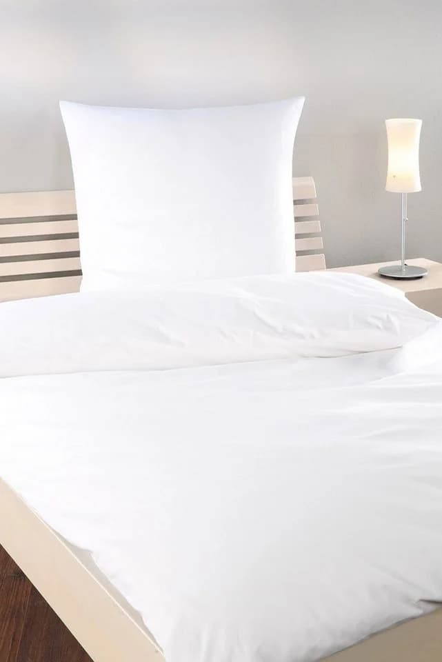texpot Bettwäsche Linon Garnitur 2-teilig Weiß Hotelverschluss - Bild 2
