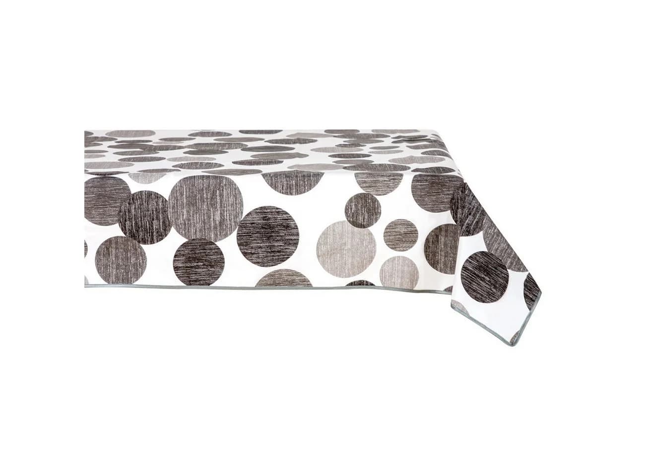 texpot Wachstuch Tischdecke Grau Kreise Abwischbar 1-tlg - Bild 4