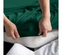 texpot Spannbettlaken Jersey 100% Baumwolle Dunkelgrün Bild 1