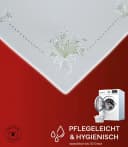 texpot Tischdecke Tischläufer Maiglöckchen Stickerei Weiß Bild 3