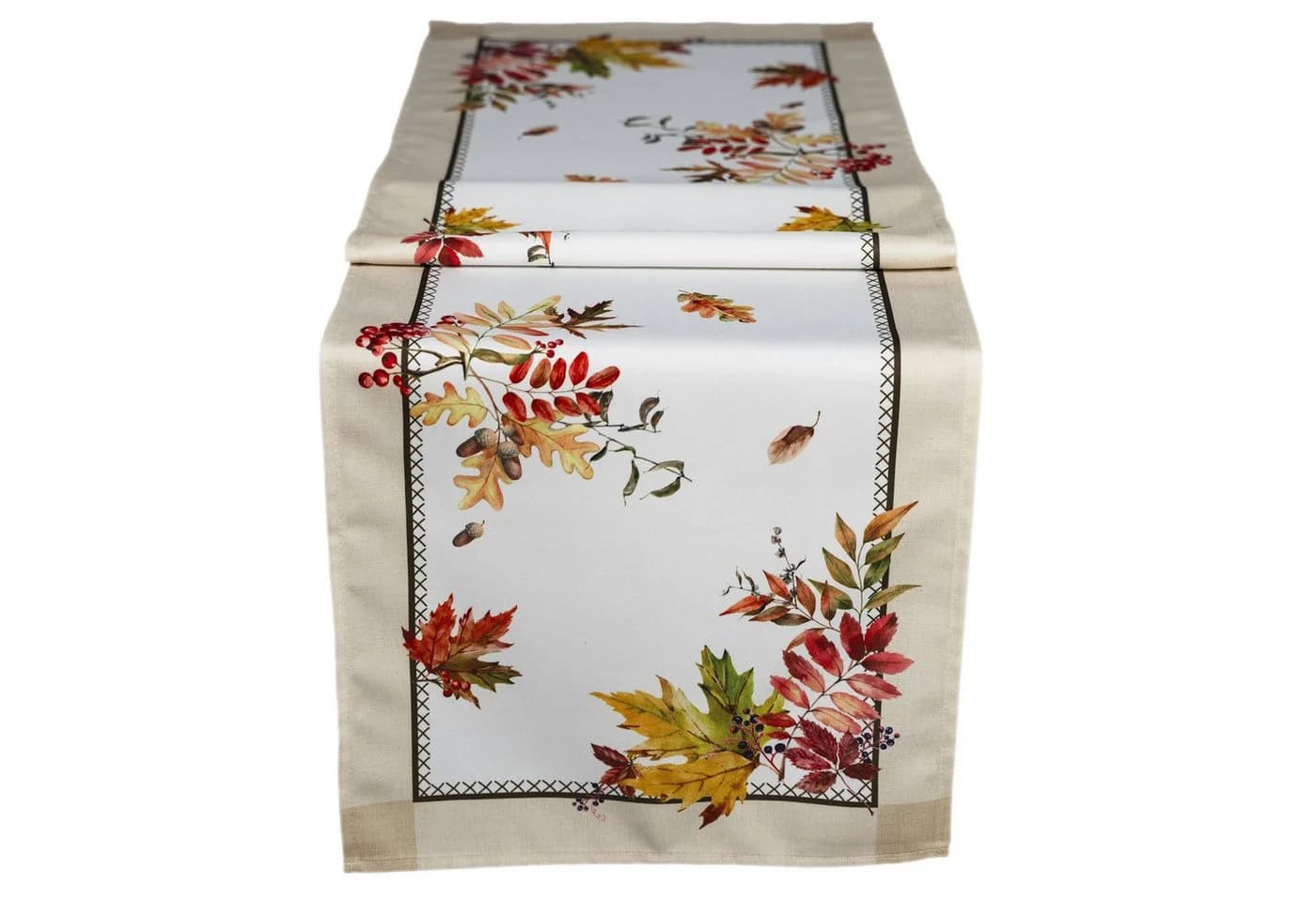 texpot Tischdecke mit Herbstblätter-Druckmotiv Bunt - Bild 2