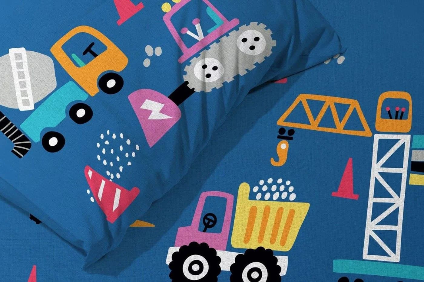 texpot Kinderbettwäsche Baustelle 2-teilig