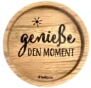 Holzpost Eiche Holz-Untersetzer mit Gravur Ø11,2cm Bild 2