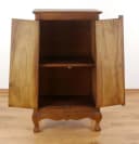 livasia Midischrank mit Elefantenschnitzerei Akazienholz Braun Bild 3