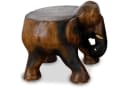 livasia Dekofigur Holzelefant mit Ablage, Hocker, Podest, Beistelltisch Bild 2