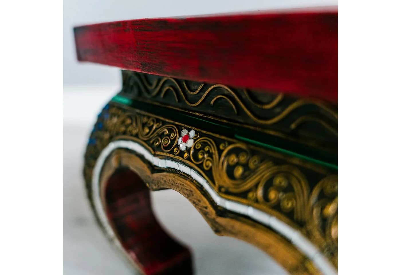 livasia Opiumtisch mit Glasmosaik Handarbeit Asiatisch - Bild 4