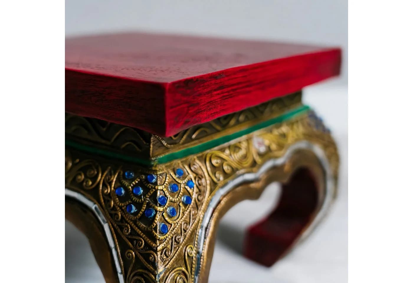 livasia Opiumtisch mit Glasmosaik Handarbeit Asiatisch - Bild 5