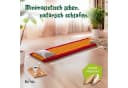 livasia Rollmatte 50 cm breit, vegan, Kapok-Füllung, Rot/Gelb Bild 1