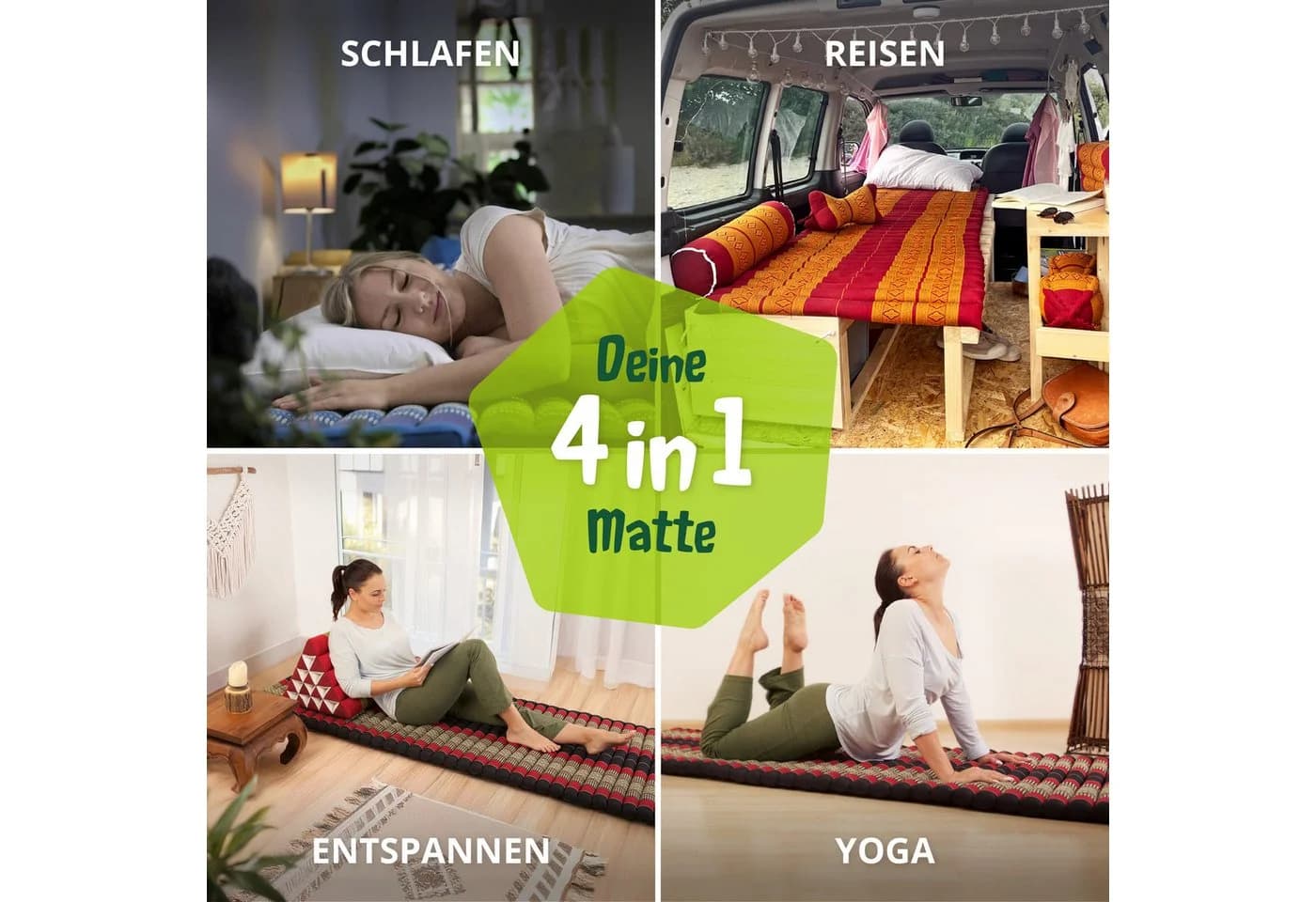 livasia Reisebett-Matratze Kapok Vegan Handgefertigt - Bild 3