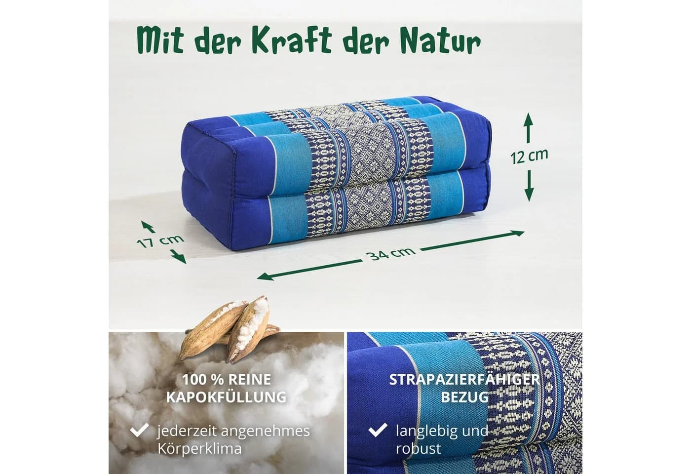 livasia Stützkissen Yogakissen Classic Vegan Kapok - Bild 4