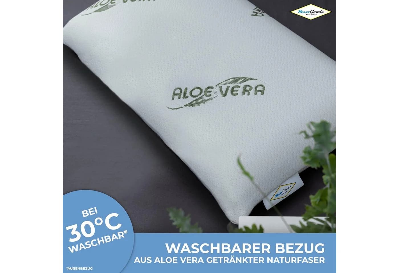 MaxxGoods Orthopädisches Nackenstützkissen Gelschaum 70x42cm - Bild 5