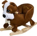 BABYGO Schaukeltier Rocker Hund Braun mit Birkenholz Bild 1