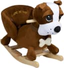 BABYGO Schaukeltier Rocker Hund Braun mit Birkenholz Bild 2
