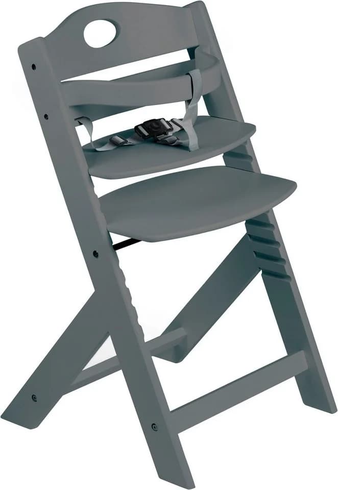 BabyGO Hochstuhl Family Grau Massivholz Buche - Bild 2