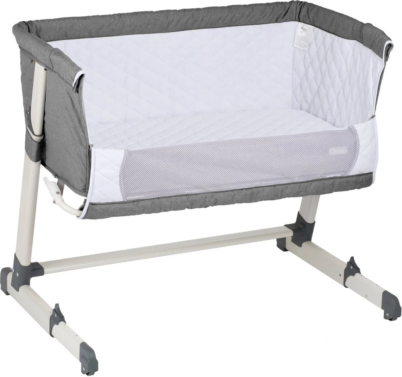 Beistellbett BABYGO Together, grey, Baby, faltbar