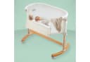 BABYGO Beistellbett Amila Beige Weiß mit Schaukelfunktion Bild 1