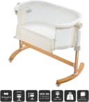 BABYGO Beistellbett Amila Beige Weiß mit Schaukelfunktion Bild 3