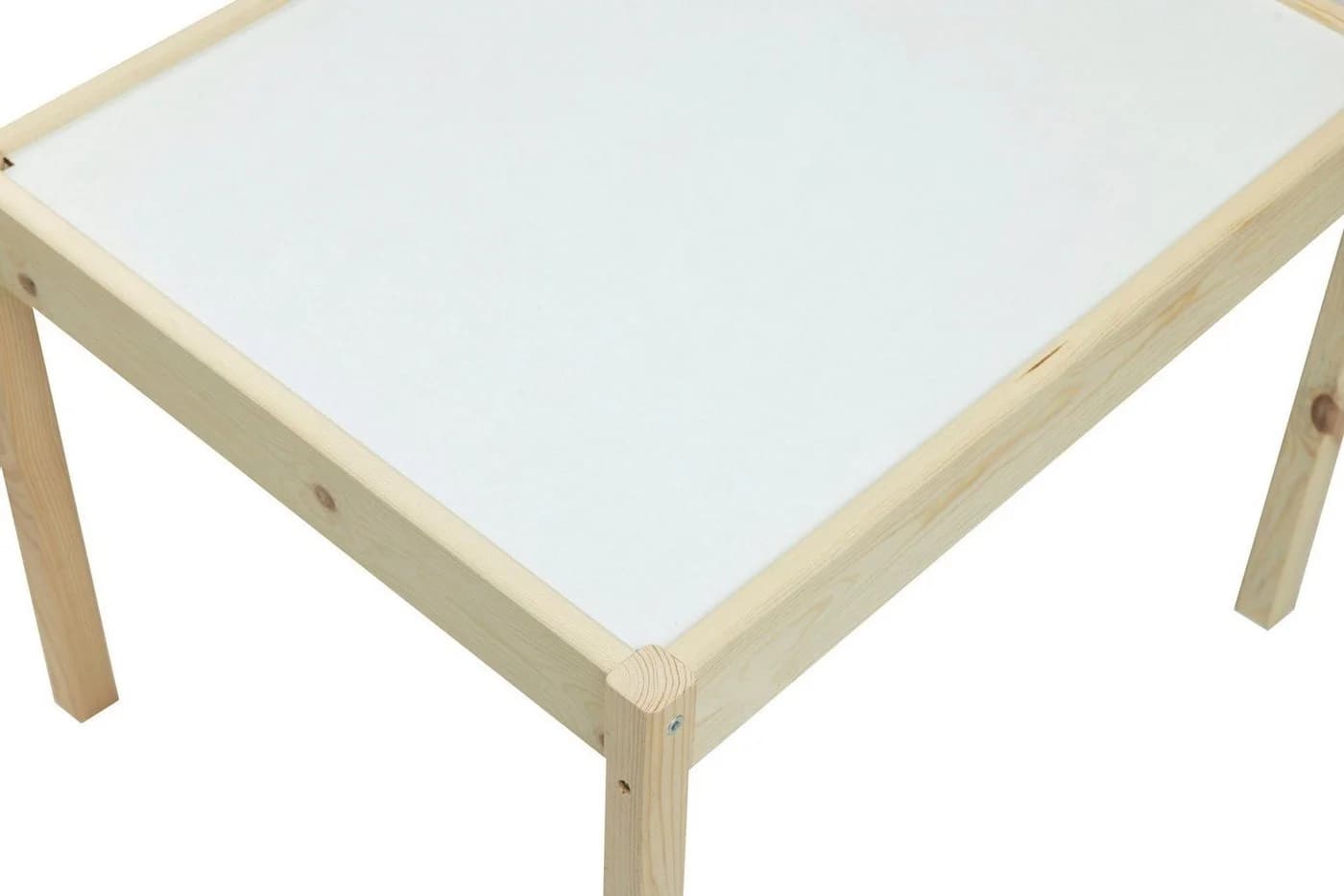 BABYGO Kindersitzgruppe Natur Beige 1 Tisch 2 Stühle Massivholz - Bild 5