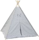 BABYGO Little Tent Spielzelt Grau mit Holzstangen Bild 1