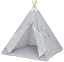 BABYGO Little Tent Spielzelt Grau mit Holzstangen Bild 2