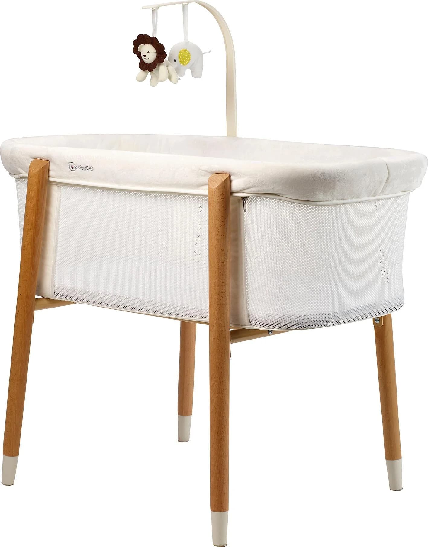 BABYGO Babybett SleepGood mesh weiß mit Matratze