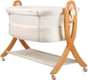 BabyGo Beistellbett SideBySide 2-in-1 Wiege Beige/Weiss Bild 3