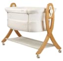 BabyGo Beistellbett SideBySide 2-in-1 Wiege Beige/Weiss Bild 4