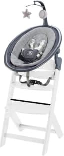 BABYGO Hochstuhl Newborn Set Family 2in1 Weiß Massivholz Bild 2