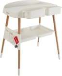 Wickeltisch BABYGO ChangeMe Weiß Holzwerkstoff mit Rädern und Ablage Bild 3