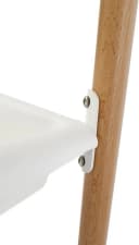 Wickeltisch BABYGO ChangeMe Weiß Holzwerkstoff mit Rädern und Ablage Bild 5