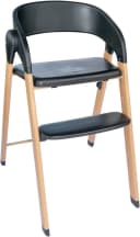 BABYGO Levels Hochstuhl Schwarz Holzoptik Zusammenklappbar Bild 4