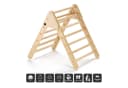 BabyGo Montessori Kletterdreieck Woodland Holz Beige Bild 1