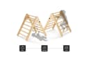 BabyGo Montessori Kletterdreieck Woodland Holz Beige Bild 5