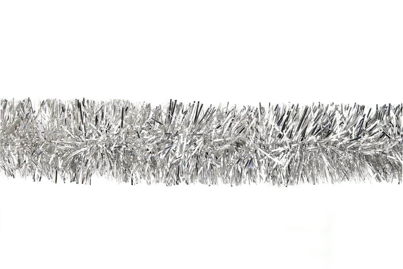 Creativery Lametta Girlande Silber 3m