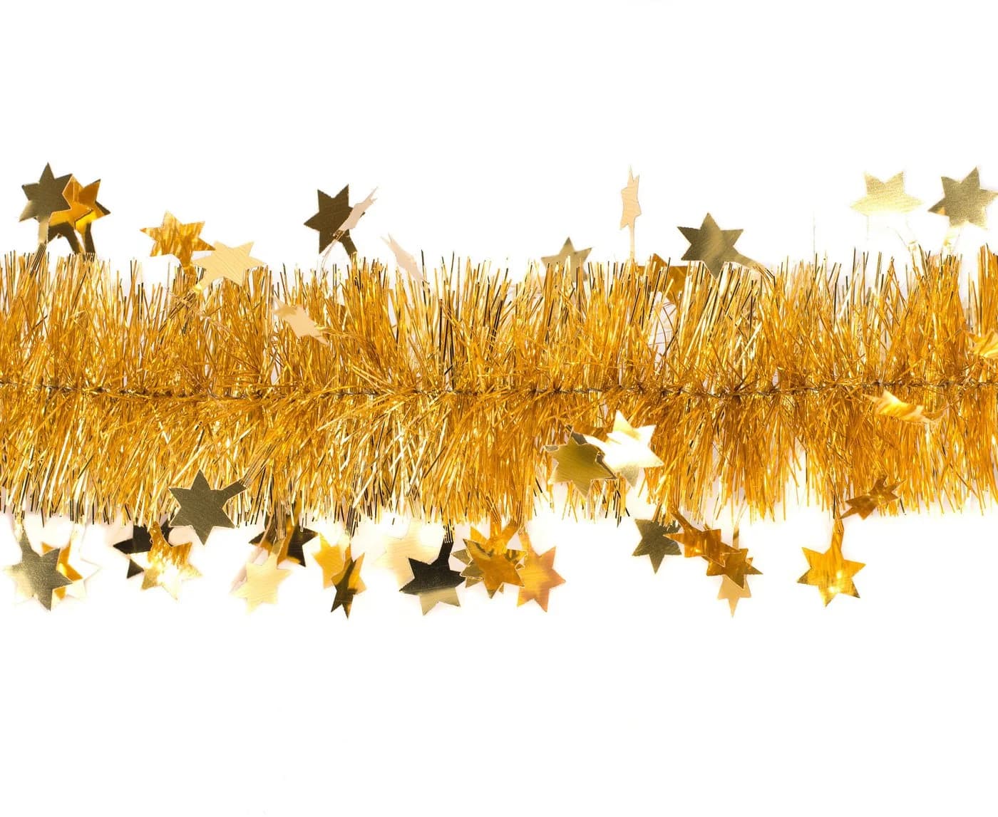 Creativery Lametta Girlande Gold mit Sternen 3m - Bild 2