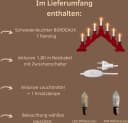 Weigla Lichterbogen Schwede 7-flammig Kiefernholz Rot Bild 3