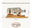 LED Dekolicht WEIGLA "Flaschenpost "Maritim" aus Holz & Acrylglas Bild 1